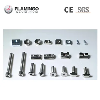 China Manufacturer High Strength Customized Customized T Slot Anodized Extruded Black Industrial Aluminum Profiles
