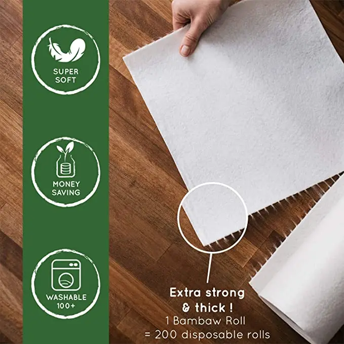Bamboo Products Ecofriendly Kitchen Towels Reusable Bamboo Paper Towel