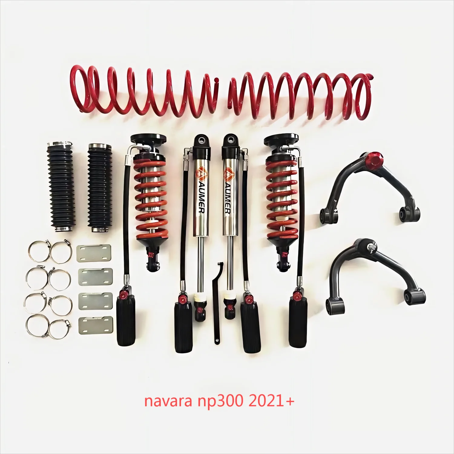 Aumer Compression and Rebound Damping Force Adjustable 4x4 Suspension Lift Kit Shock Absorber for Nissan Navara D40 Xterra NP300