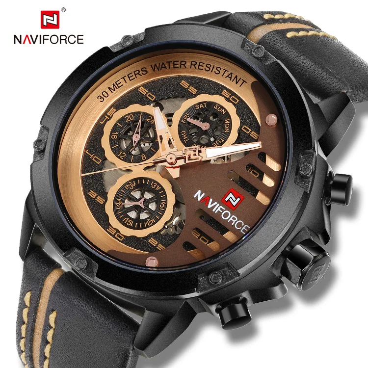 Как разобрать часы naviforce Naviforce 9110 Роскошные Водонепроницаемые Наручные Часы С Большим Циферблатом R