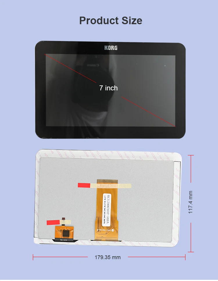 lcd touch screen sizes manufacturer