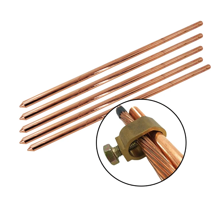 China 14.2mm DIA Copper Bonded Ground Rods Product Manufacturer