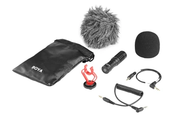 BOYA BY-MM1 Compact On-Camera Video Microphone Recording Interview Microphone for Smartphone DJI Osmo DSLR product image