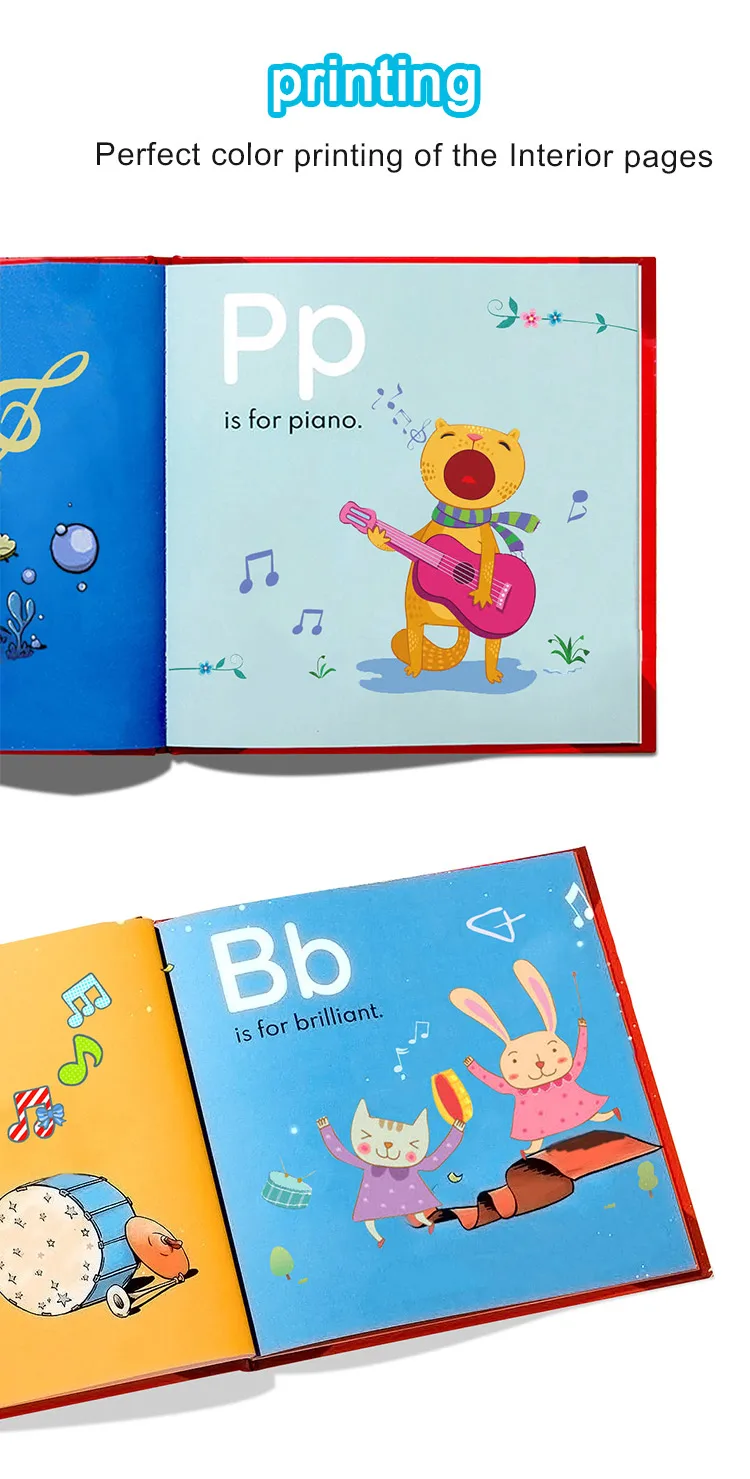 Custom Printed Board Drawing Book Colorful Art Paper Printing Hardcover