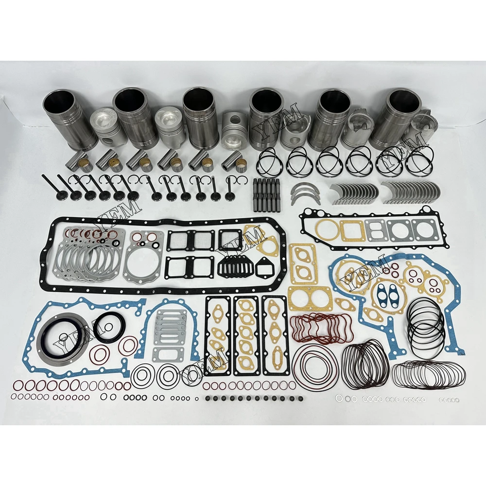 For Mitsubishi 6D22 Cylinder Liner and Gasket Kit With Bearing Valve Guide Repair Parts Engine Parts With Warranty