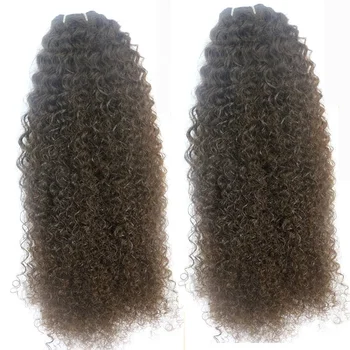 New Style Virgin Malaysian Human Hair Weaves Kinky Curly Hair Extensions Natural Hair Extensions