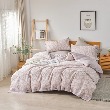 Four piece bedding set comfort bedding sheet daisy pillow quilt cover nature design soft warm life  2025