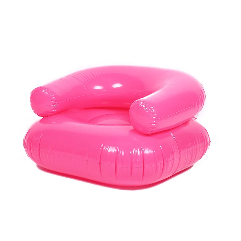 Cozy Inflatable Kids Chair with Animal Print Waterproof Air Sofa