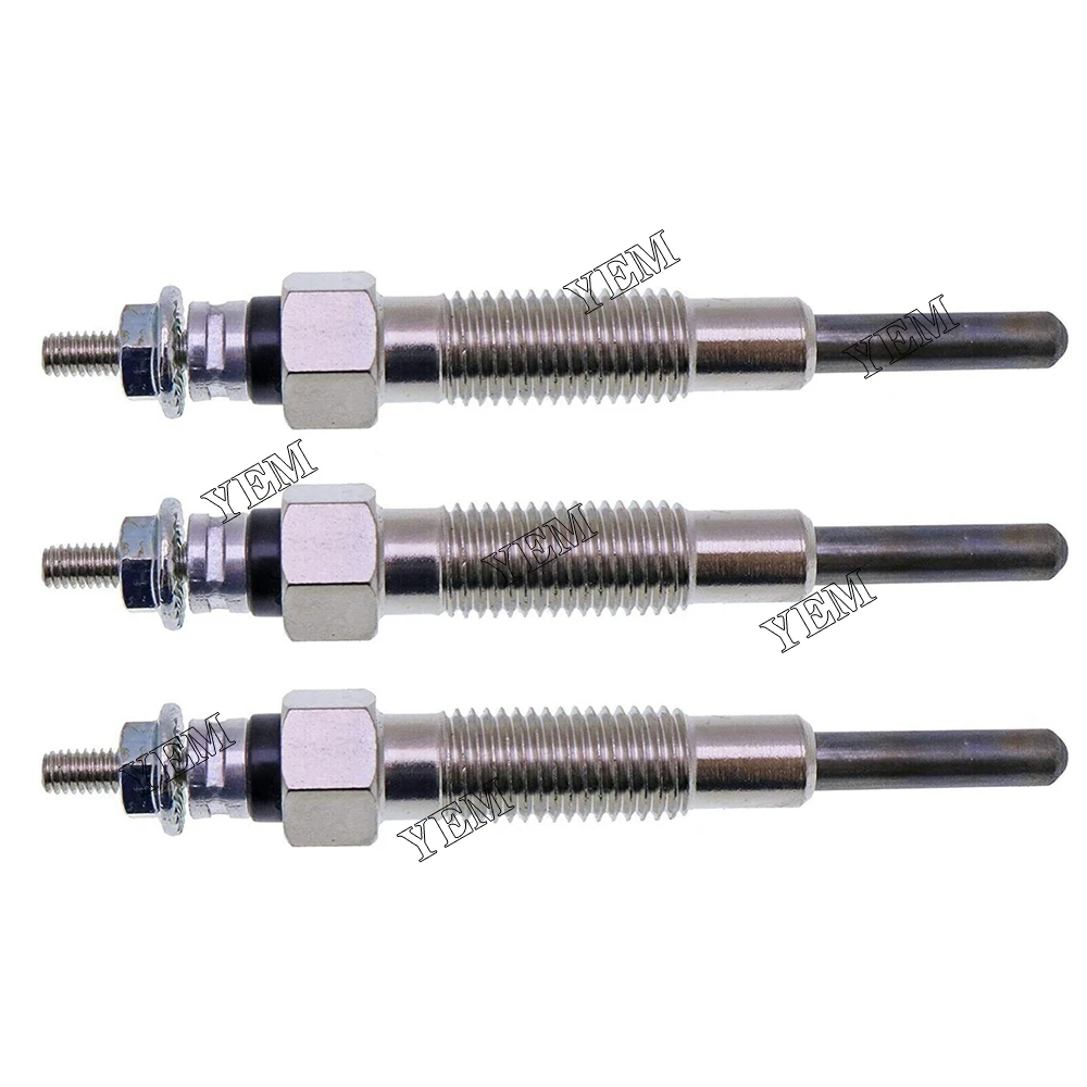 Repair Kit 3pcs Glow Plugs for Mitsubishi S3L2 S3L S4L Engine Peljob EB250 EB300 EB306