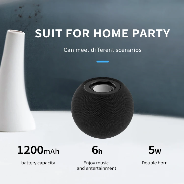 Mini Portable Hifi Mobile Smart Table Tws Speaker Car Audio Wireless Blue Tooth Bass Speaker