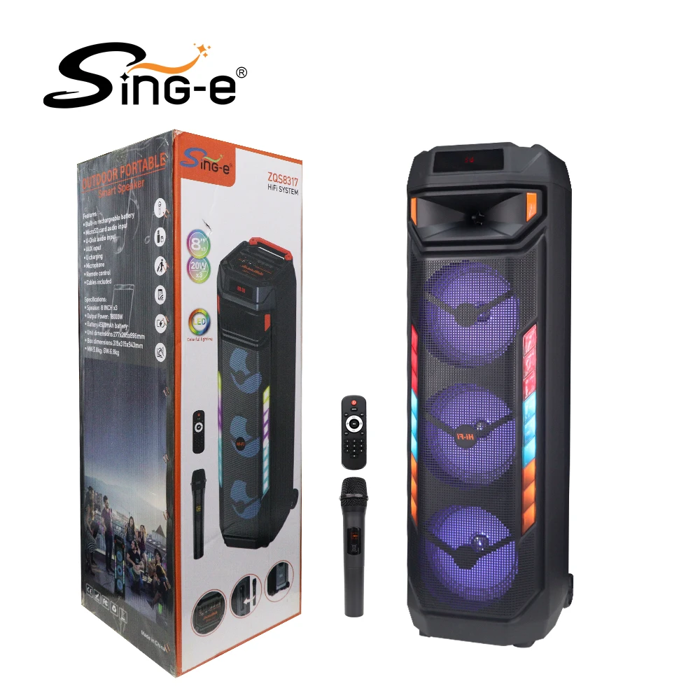 ZQS8317 2025 Mais Vendido 30W Graves Potentes Sem Fio Bluetooth