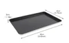 Revestimiento antiadherente de aluminio en un lado, 60*40*3cm de grosor, 1.0mm, 1.55kg.