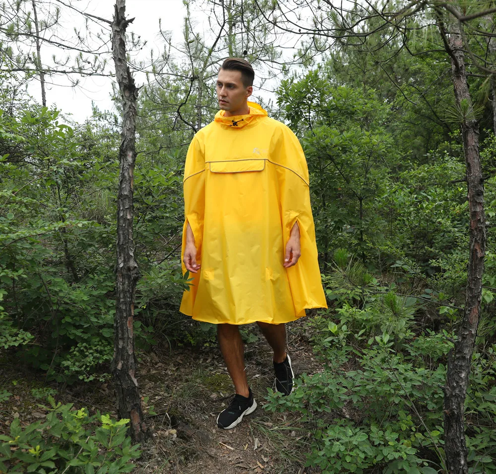 Пончо дождевик водонепроницаемый многоразовый портативный для