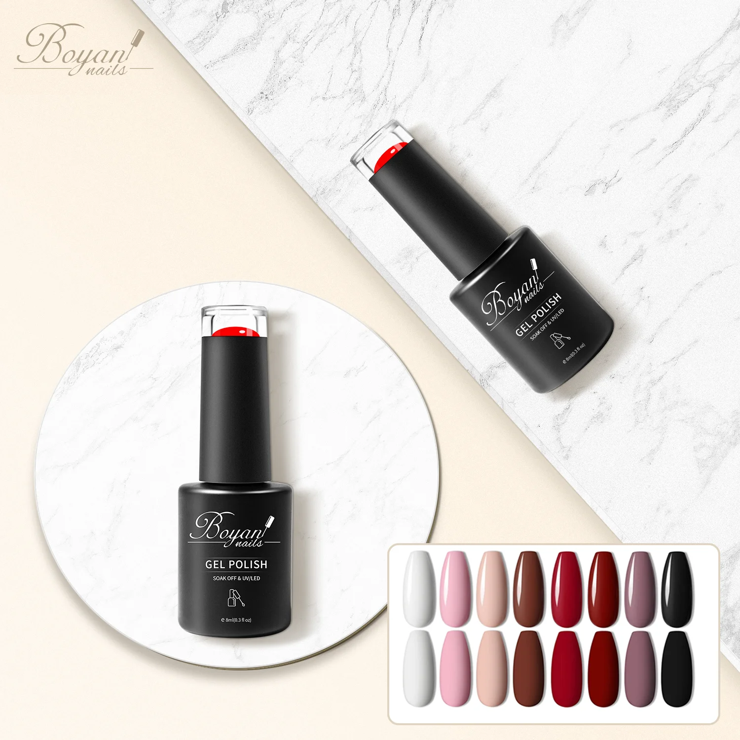 Новое поступление оптовая продажа легкое использование полноцветный УФ-светодиод 15 мл набор для гель-лака