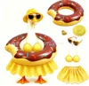 new arrival chocolate donut bikini 5-piece set