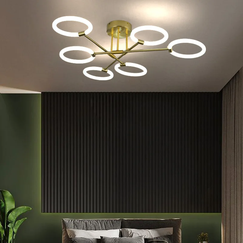 High quality led light nordic ring led ceiling lamp modern creative personality ceiling light for living room