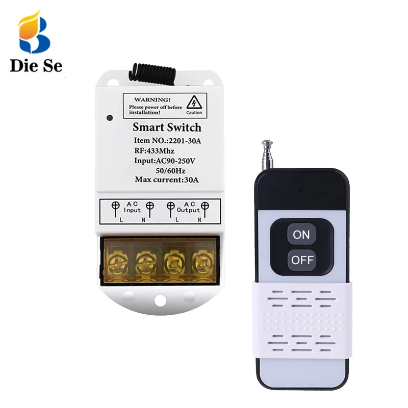 Smart Home 433mhz 12v Dc 1ch Commutateur Sans Fil A Distance De Relais