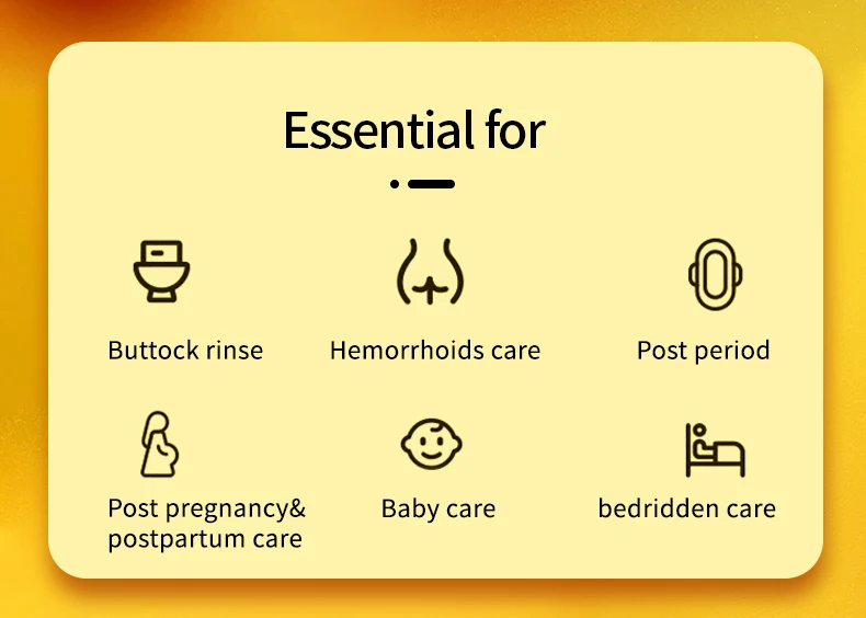 Rechargeable Waterproof Mini Portable Bidet Sprayer Electric Handheld for Elder Care Baby Hygiene Prayer Use Camping details