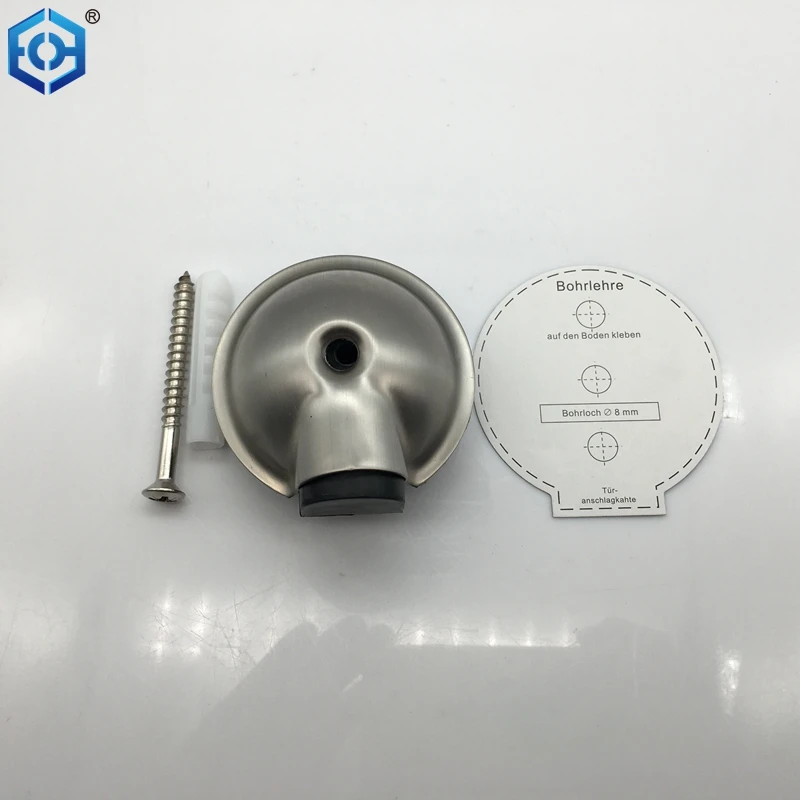 Напольная Матовая нержавеющая сталь сверхпрочная дверная пробка