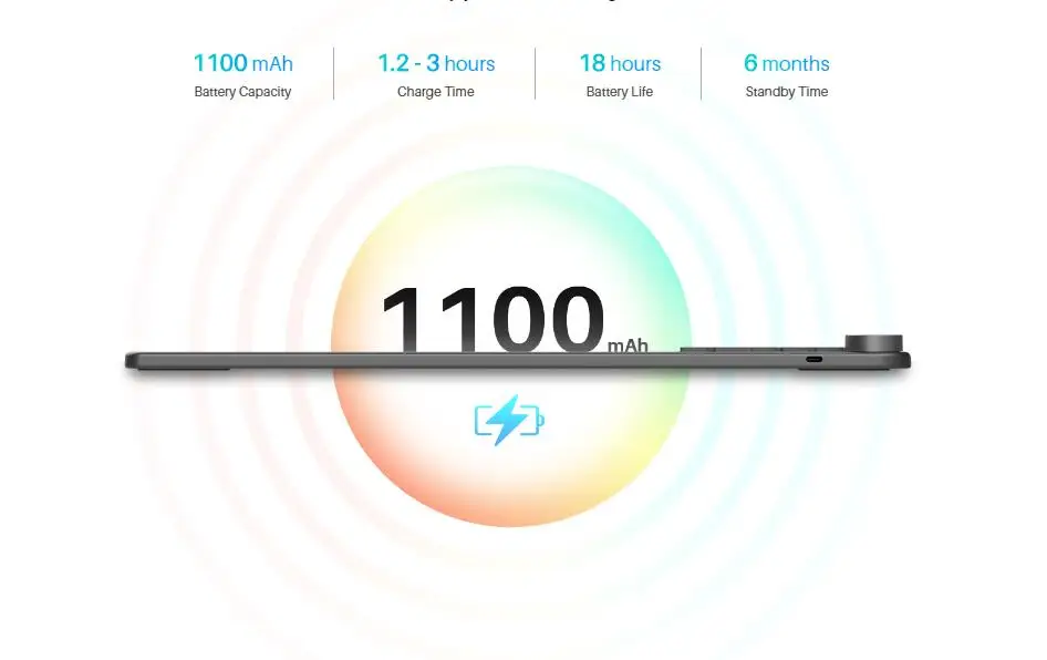 Huion Inspiroy KeyDail KD200 9x6 Inches Interactive Wireless Digital Pen Graphic Drawing Tablet with Keyboard
