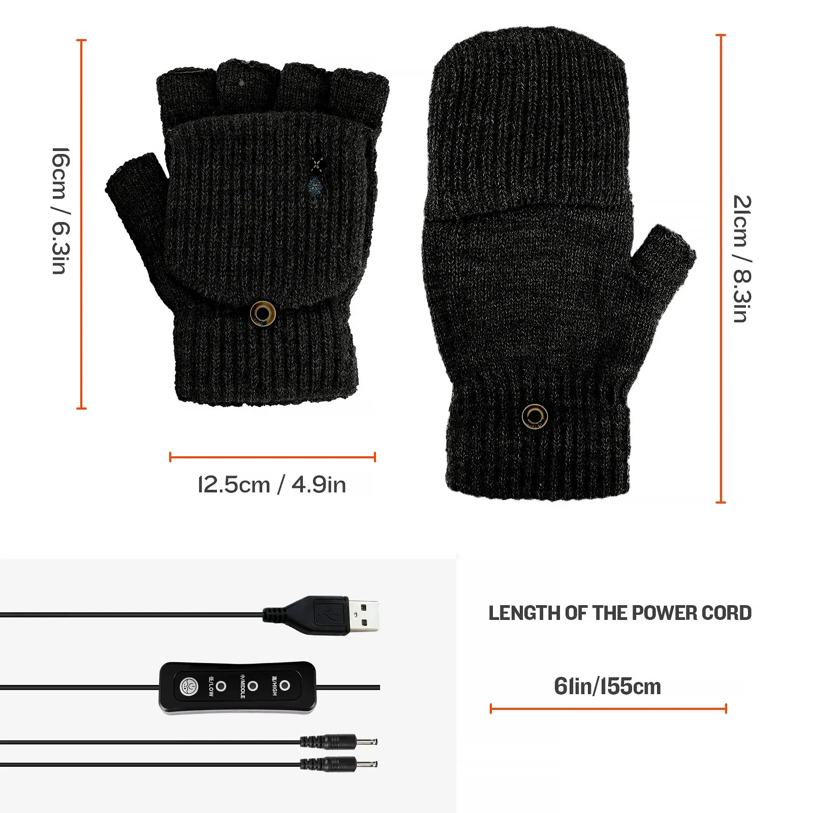 Hand Warmer, USB, yarn - detail 10