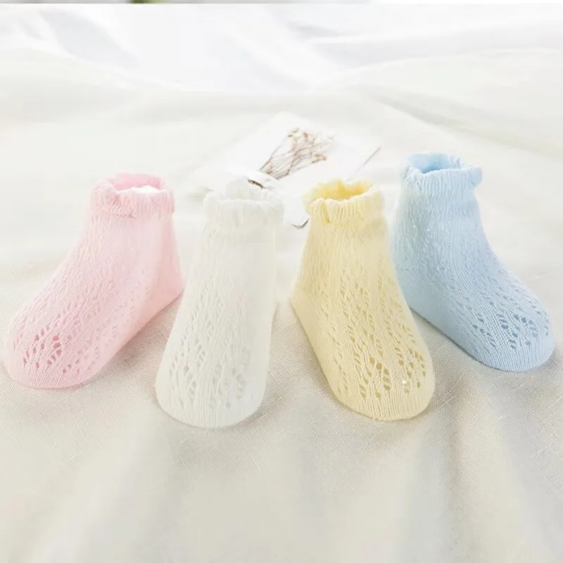 Chaussettes Pour Enfants Socquettes Chaudes En Coton Peigne Style Coreen Pour Bebes Legeres Et En Maille A La Mode Printemps Ete Buy Chaussettes Mignonnes De Cheville De Bebe Chaussettes De Bebe De Maille De Printemps Et D Ete Chaussettes De