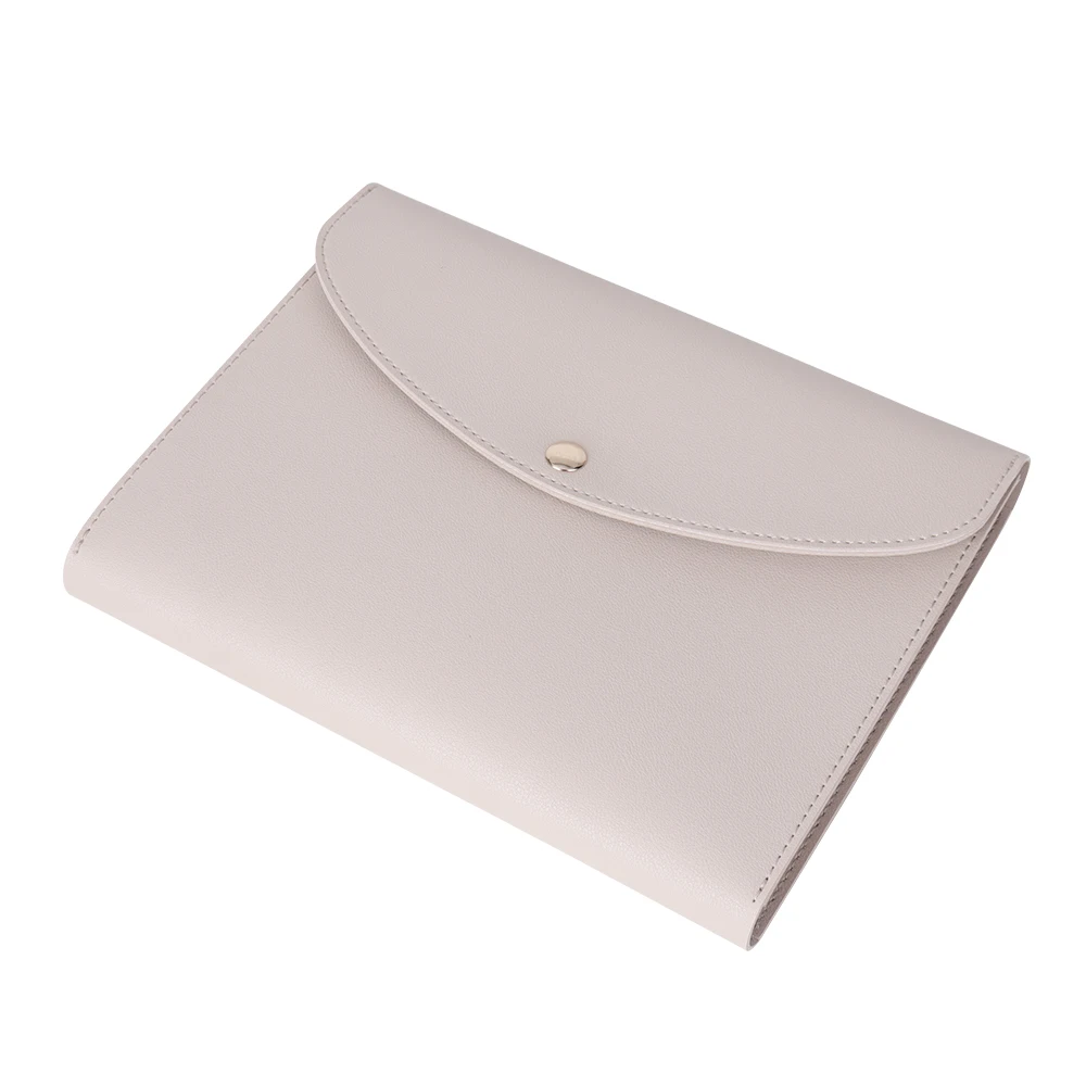 RTS Personalized Planner Notebook Organiser Travel Document Holder Bag PU Leather Office A4 File Holder Desktop Manufacturer