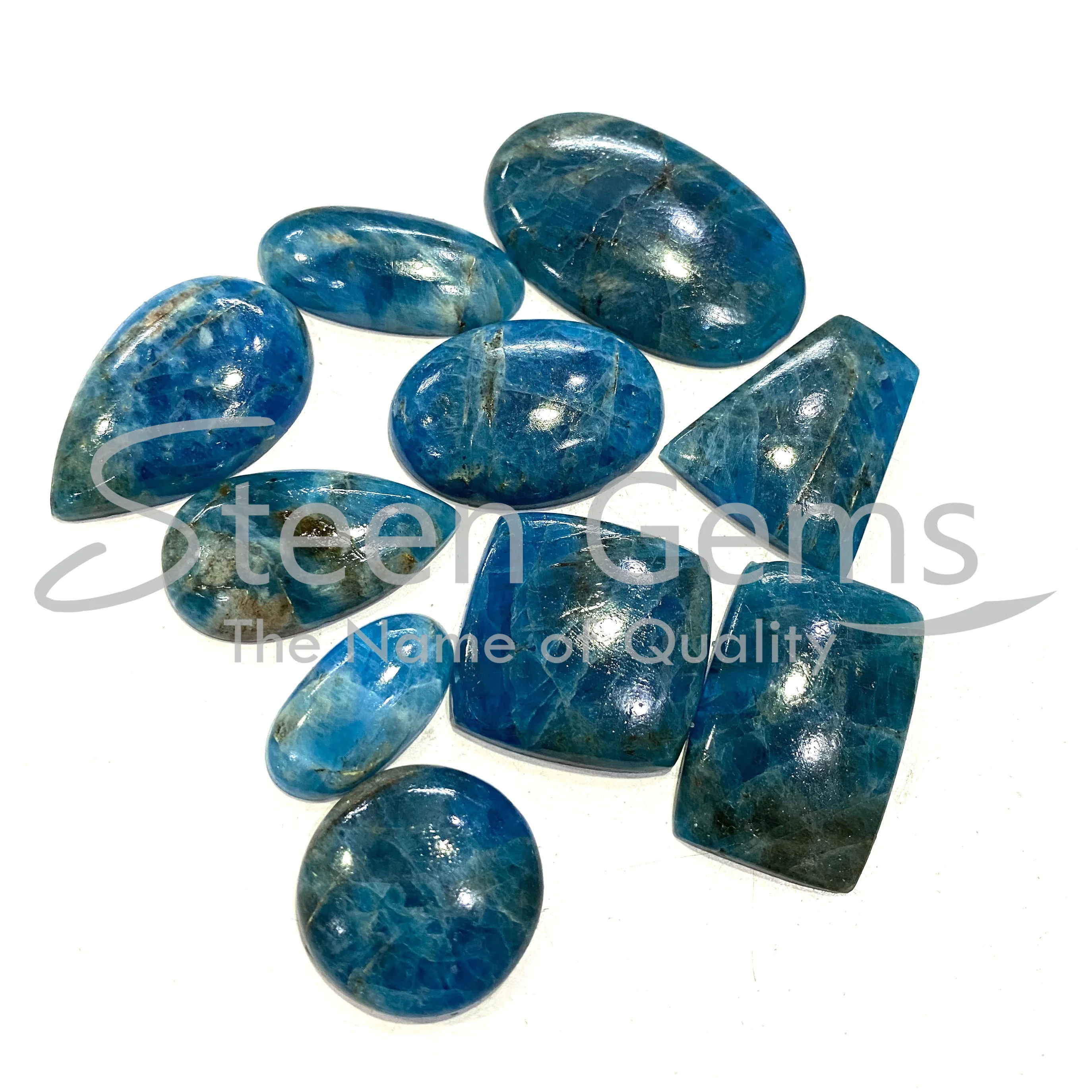 Natural Blue Apatite Gemstone Heart Shaped Blue Apatite Necklace Blue Apatite Necklace