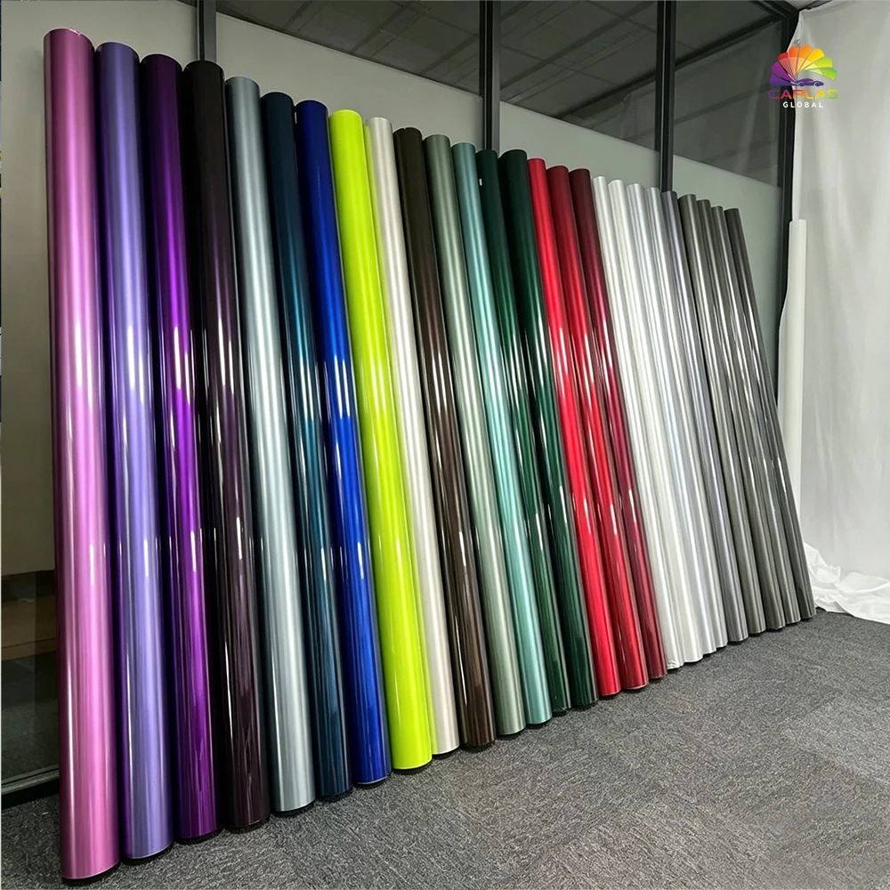300+ Color Options 1.52 16M High-Gloss Heat-Activated TPU PPF Car Wrap Scratch-Resistant