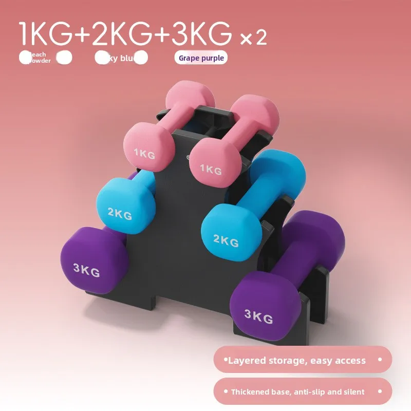 Cast Iron Dumbbell Set for Women Men Children & Teenagers-Home Fitness Equipment with Anti-Slip Design