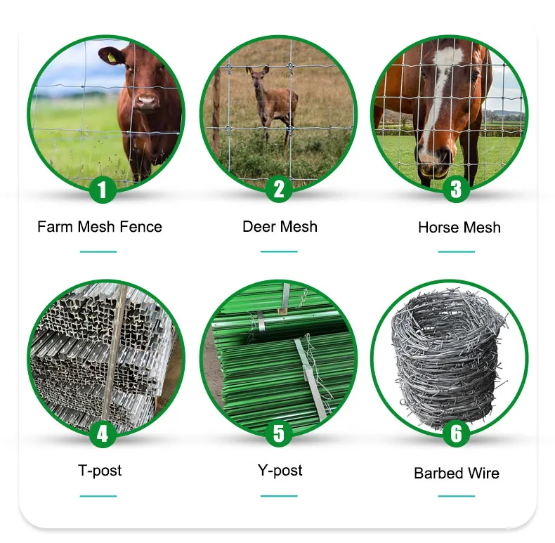 Galvanized Farm Field Wire Mesh Fence Hog Wire Welded Wire Mesh Panels