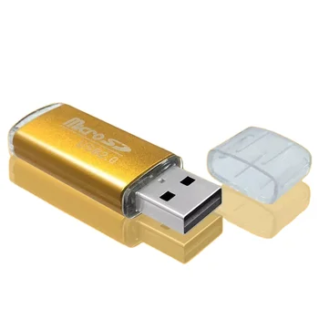 Factory direct promotional logo printing  USB2.0 Card reader TF card mobile camera Car memory card reader