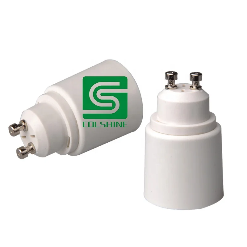 Цоколь-адаптер для светодиодной лампы GU10-E27 белый