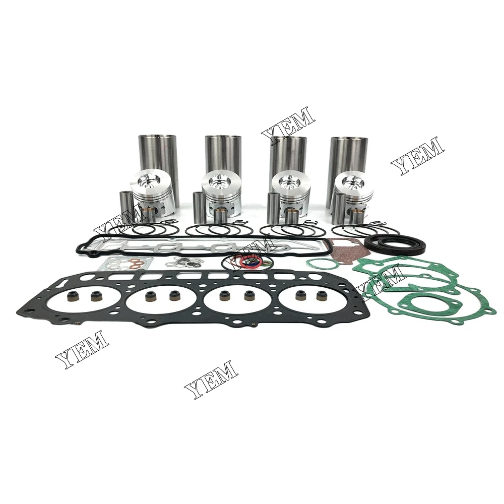 For Yanmar Diesel Engine 4TNE98 Overhaul Kit With Gasket Set 5