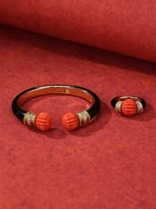 Bride Talk Original 925 Sterling Silver Zircon Bridal Jewelry Set Rhodium Plated Women's Ring