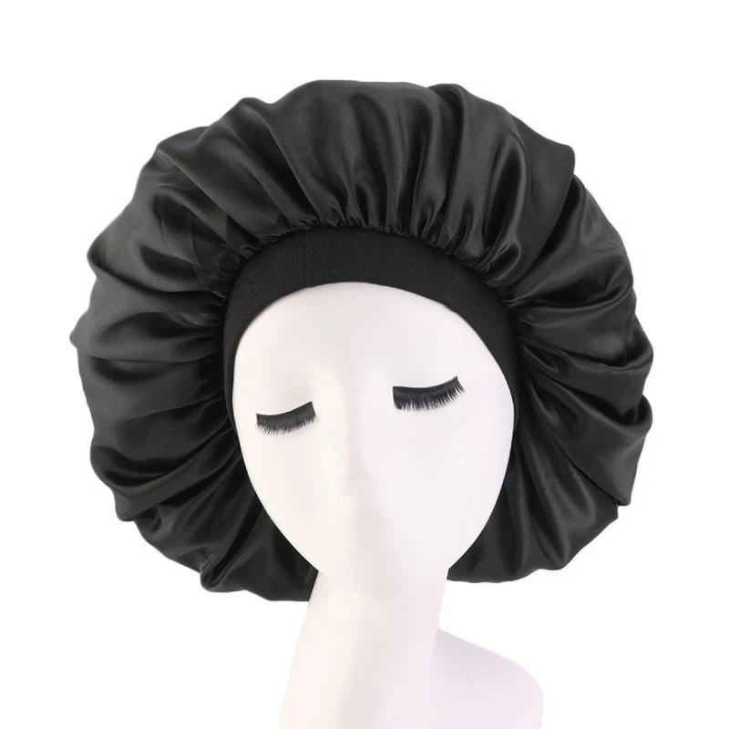 2 fasce per capelli in seta per dormire, cuffie in raso con 2
