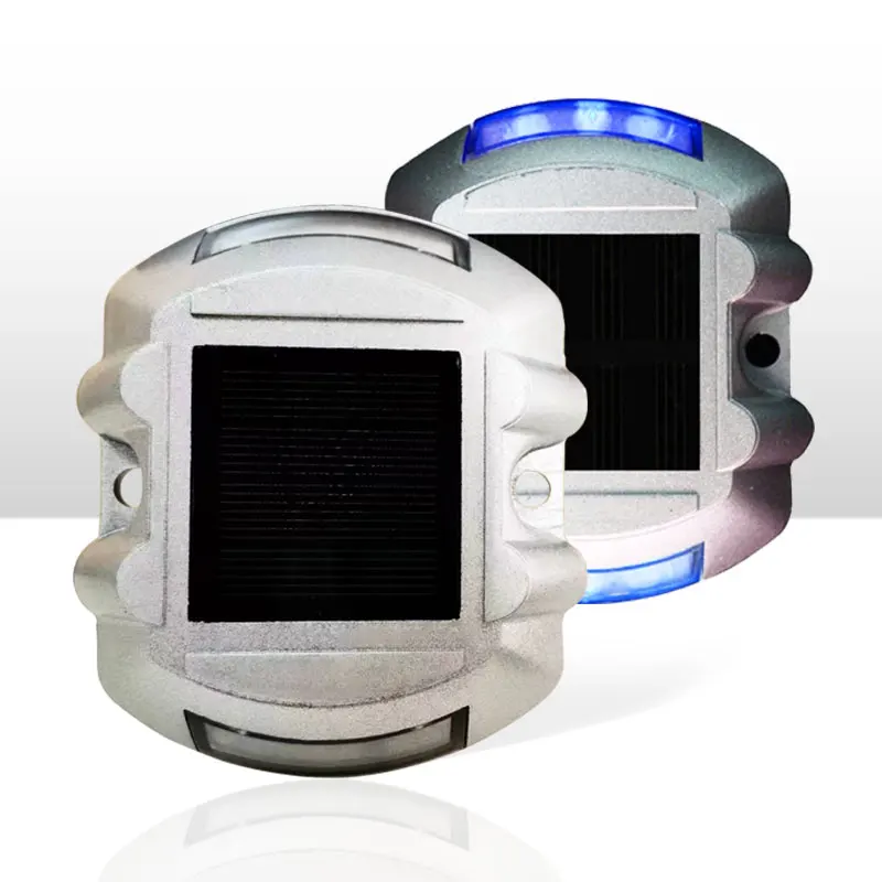 LED Factory Waterproof Anti-pressure Road Safety Light Solar Horseshoe Road Stud Reflector Safety