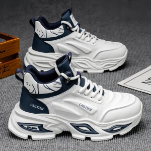 High-top Men's Shoes 2026 New Autumn Youth Sports Casual Running Basketball Breathable Comfortable Synthetic Leather