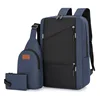 Cable-stayed blue suit