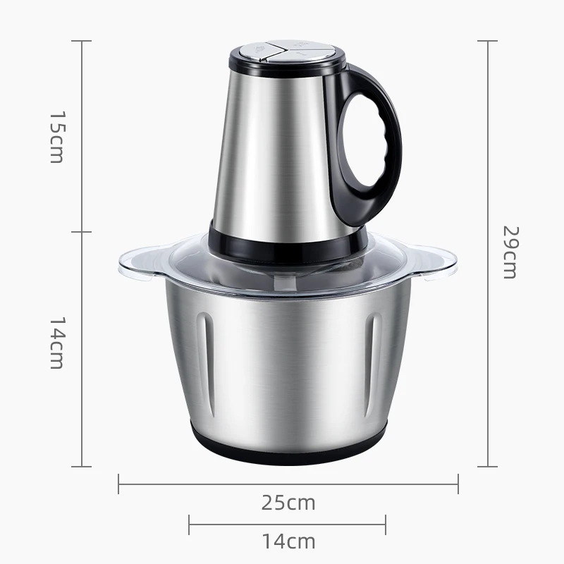 Hot Sell Cheap Factory Price Kitchen Food Meat Mincer Chopper Best Home  Mini Stainless Steel 2L 3L Electric Meat Grinder - China Meat Grinder and  Food Blender price