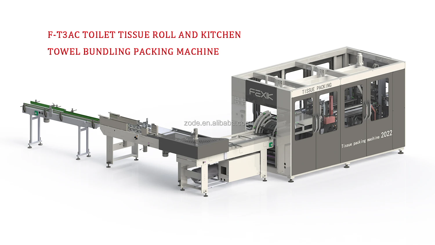 ZODE FEXIK Multi Functional Tissue Paper Making Machine Toilet Paper Roll Double Packaging Machine