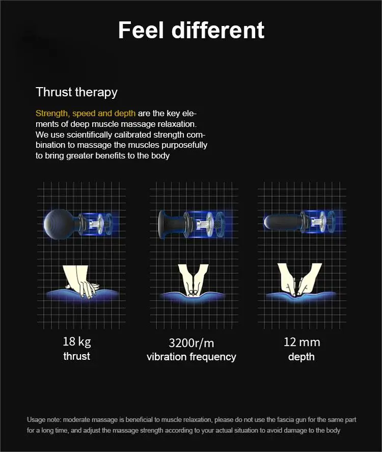 Cheap Massage Gun Led Touch Screen Gym Fitness Vibration Massage Gun