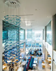 ECOJAS Indoor Customized Large Decorative Chandelier for Hotel Lobby Shopping Mall Lighting Solution