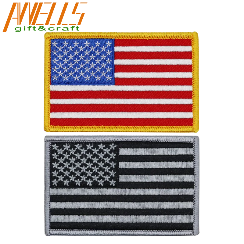 Buy LOT OF 5 AMERICAN FLAG Iron-on PATCH BIKER MOTORCYCLE Embroidered USA PATCHES In Austin - Foto 7