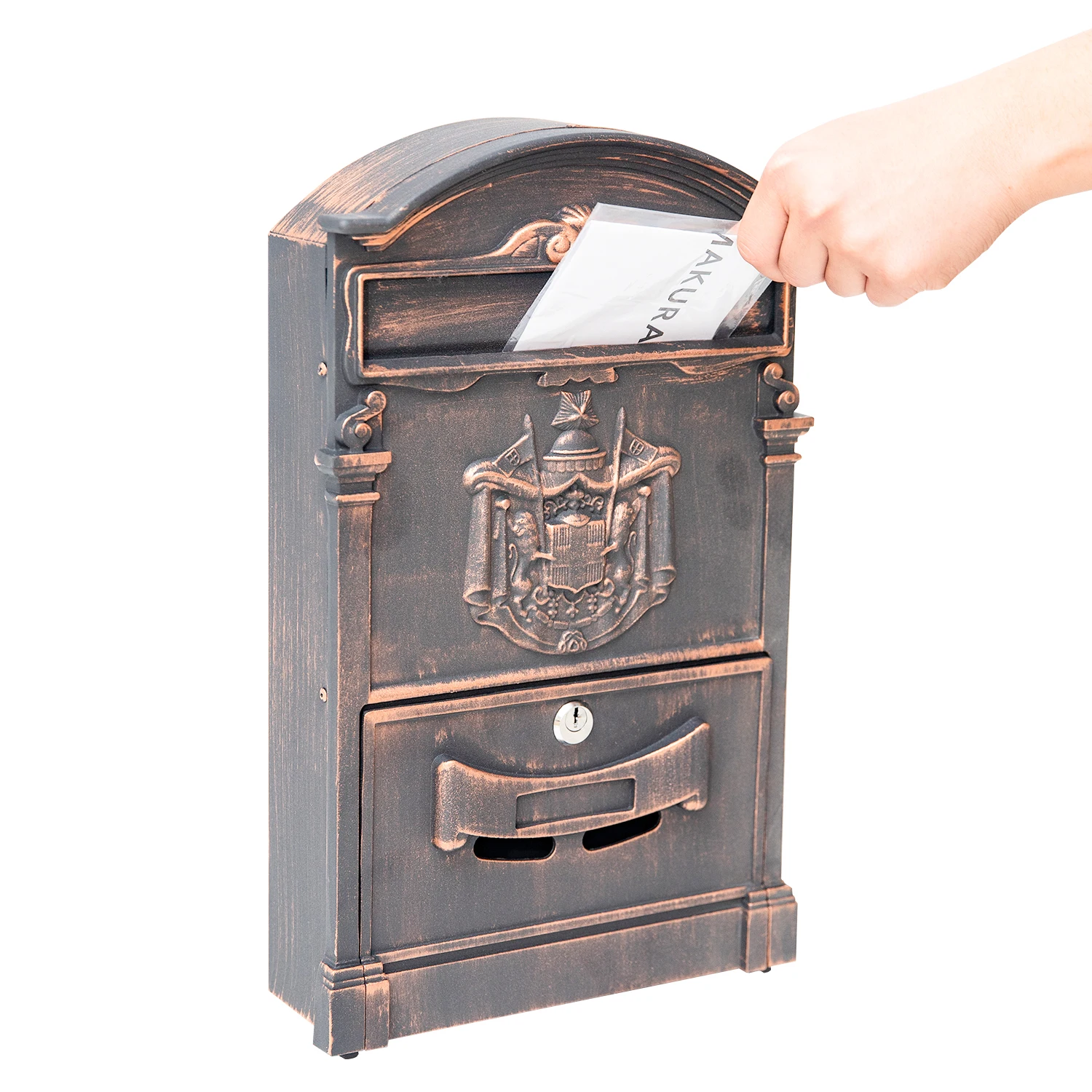 Wall Mounted Residential Mailbox Customized Outdoor Cast Iron Mailbox Aluminum Mailbox Post Box Mail Boxes