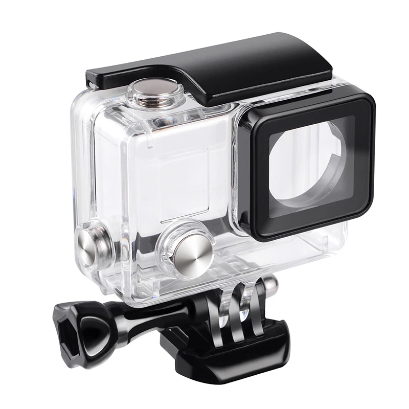 Цена по прейскуранту завода 35 м водонепроницаемый корпус камеры аксессуары чехол с ЧПУ дверной зажим и регулируемые стенты для Gopro4/3 +