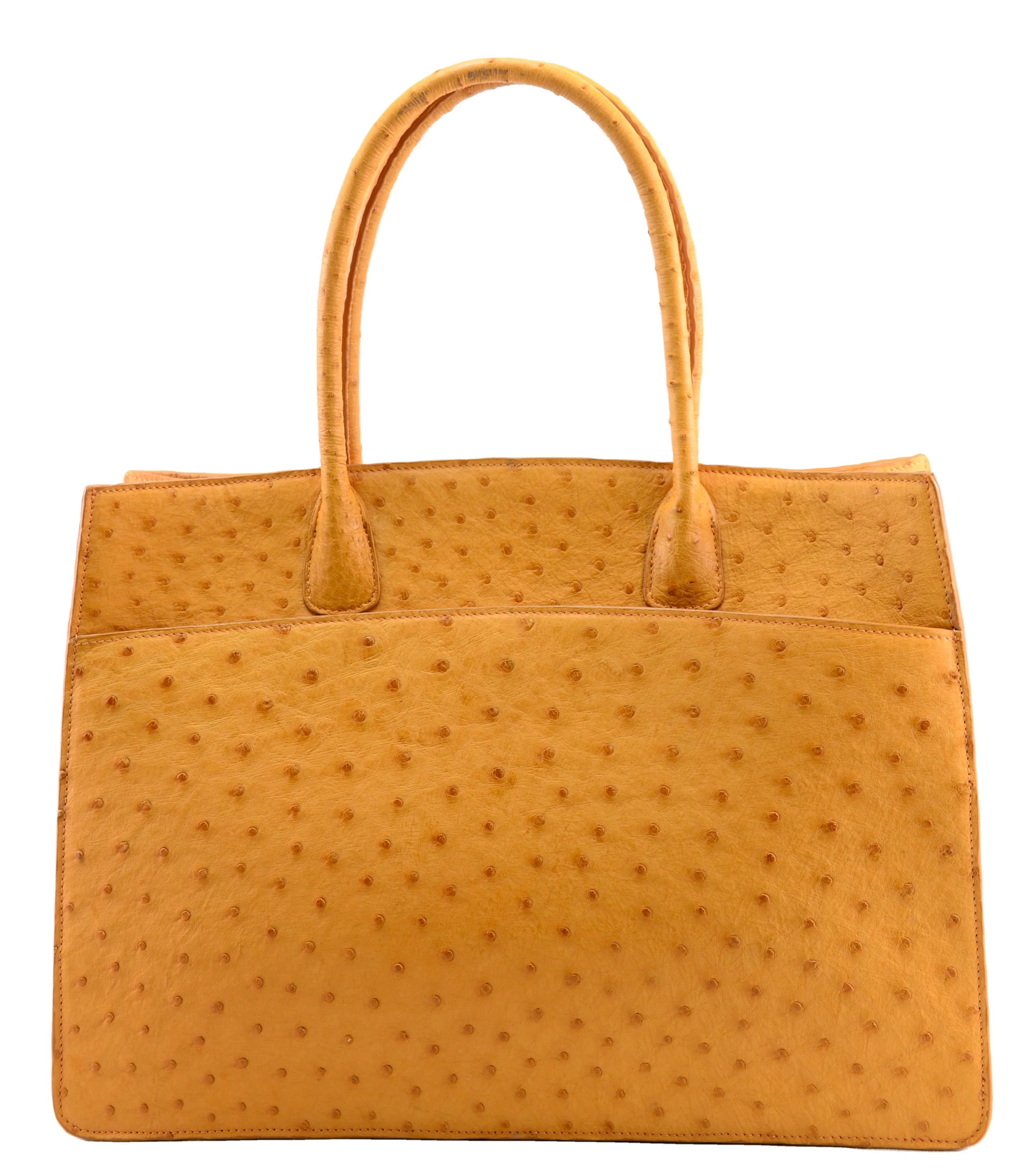 Luxury Ostrich Leather Tote Bag Women Exotic Skin Handbag for Custom Made  Lady Shoulder Bags Brand Name Purse Guangzhou