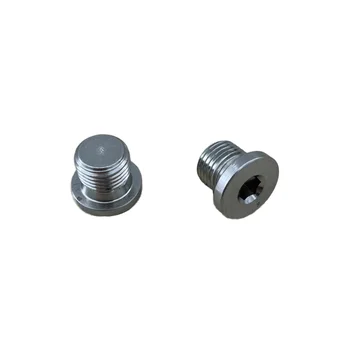 British Steel Stainless Steel Pipe Fittings External Thread Internal Hexagonal Plug Combination Gasket Seal