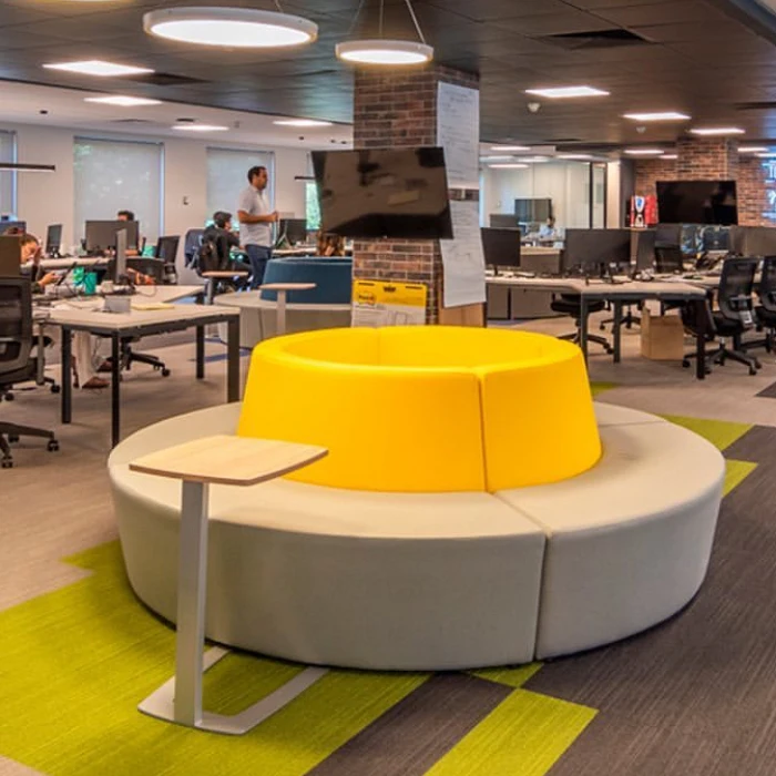Working Place Combination Customized Fabric Public Leisure Sofa Seating Furniture Set Design