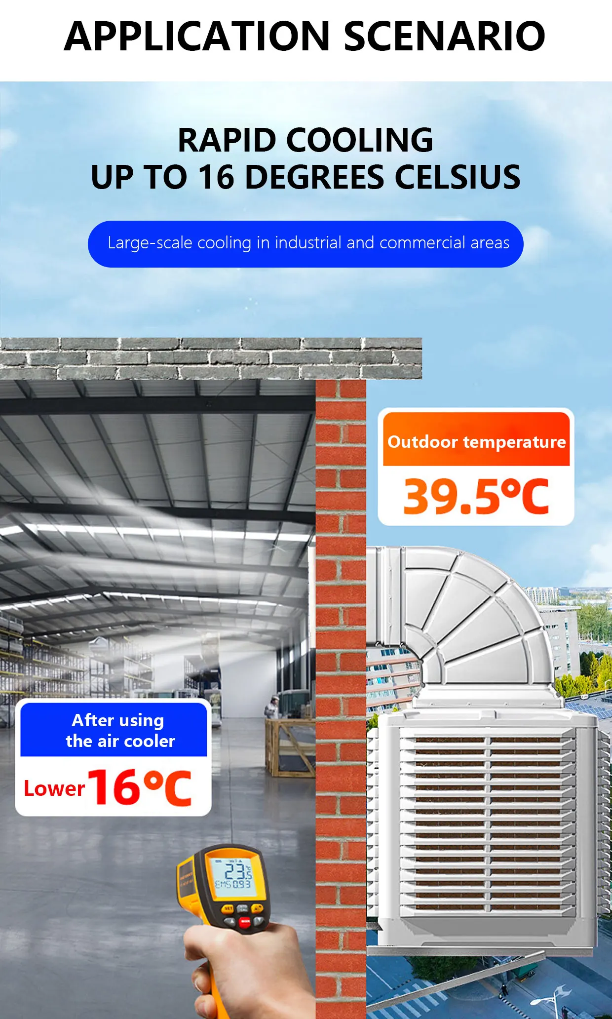 Evaporative Air Cooler, Electric, 18000m3 - detail 14